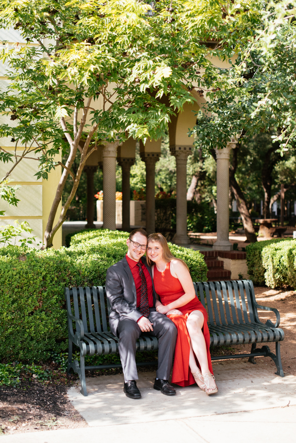 landa library san antonio engagement photography session